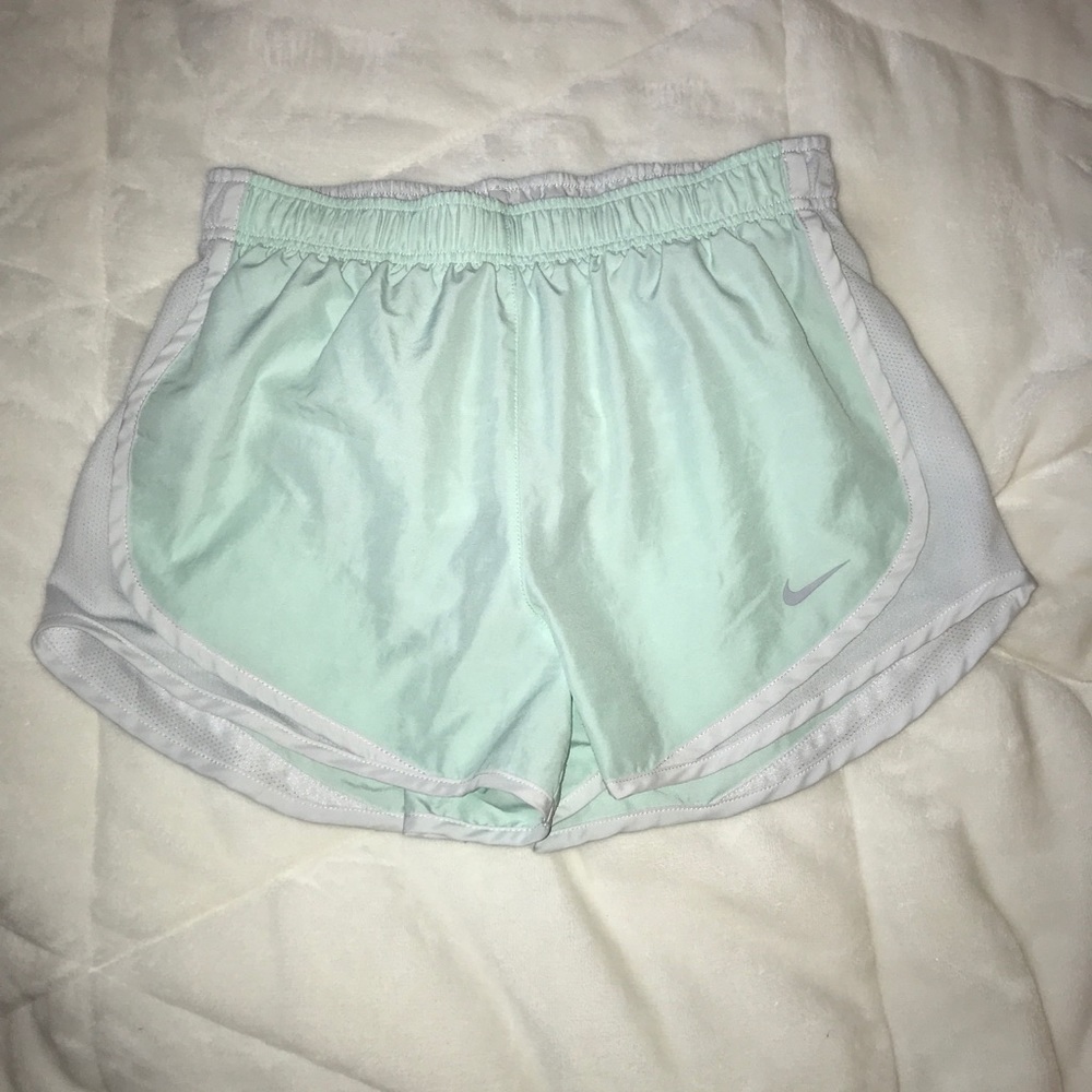 Teal and White Nike Shorts